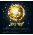 background with disco ball vector image