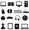 computer icons set vector image