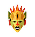 tribal african mask isolated on white background vector image