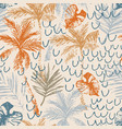 beautiful abstract tropics seamless pattern vector image vector image