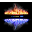 burn flame fire background vector image
