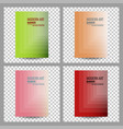 business presentation templates infographic vector image vector image