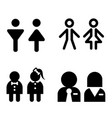 toilet icon great for any use symbol set vector image