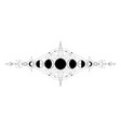 moon phases astrology celestial symbols mystical vector image vector image