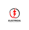 Electrical logo design Royalty Free Vector Image