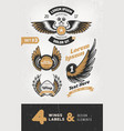 vintage labels badges text and design elements vector image vector image