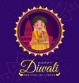 banner design of happy diwali vector image vector image