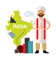 steel industry in india flat style vector image vector image