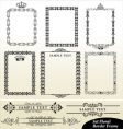 vintage border frame vector image vector image