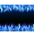 blue fire tileable borders vector image