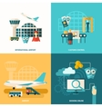 airport icon flat vector image