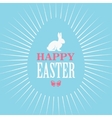 happy easter blue poster vector image