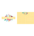 happy birthday postcard holiday card with bright vector image vector image