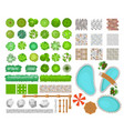 set bright colorful parck vector image
