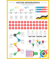 big pack of data visualization infographics vector image vector image