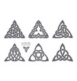 celtic trinity knot part 2 ethnic ornament vector image vector image
