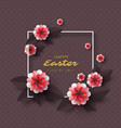 happy easter greeting card vector image