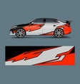 car decal wrap design with wave element graphic vector image vector image