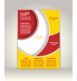 flyer brochure or magazine cover template vector image vector image