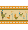 funny hen background vector image vector image