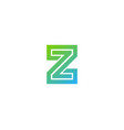 Pixel letter z logo icon design Royalty Free Vector Image