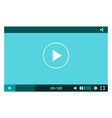 web video player mockup media mobile app vector image