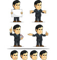 businessman or company executive customizable 8 vector image vector image