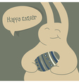 easter rabbit vector image vector image