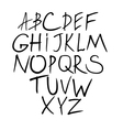 hand drawing letters font vector image
