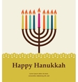 happy hanukkah jewish holiday vector image