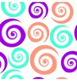 colorful pattern of circles with swirls abstract vector image