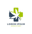 medical cannabis logo vector image