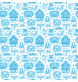 germany oktoberfest signs seamless pattern vector image