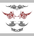gothic tattoo as wings shape vector image
