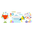 modern advertisement digital online marketing card vector image