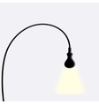modern black lamp on white vector image vector image