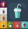 flat modern design with shadow sports water bottle vector image vector image