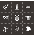 italian icon set vector image