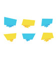 abstract horizontal sale sticker set b vector image