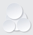 paper circle infographic vector image