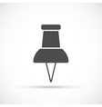 push pin icon vector image vector image