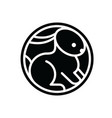 rabbit or hare logo vector image