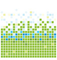 squares texture green vector image vector image