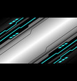 abstract black circuit blue light cyber geometric vector image vector image