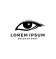 human eye logo vector image