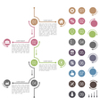 timeline infographics design template vector image vector image