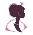 portrait of a beautiful princess vector image