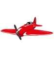 red plane vector image