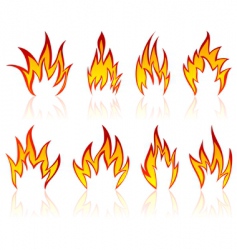 Fire patterns set Royalty Free Vector Image - VectorStock