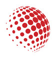 halftone globe logo symbol icon design vector image